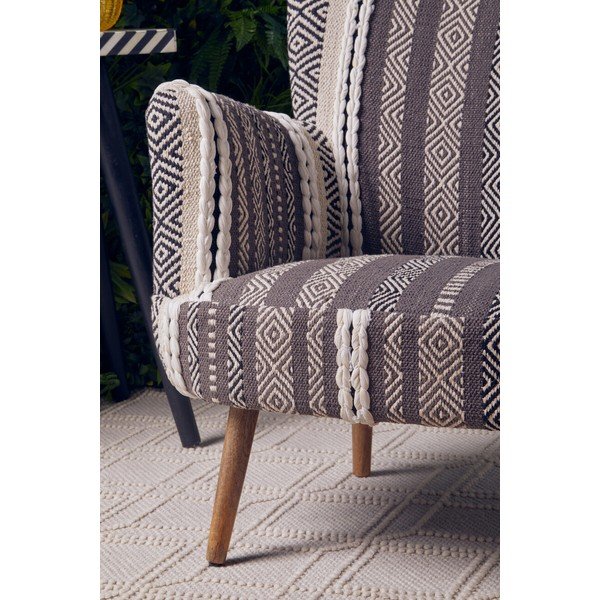 Siva/smeđa fotelja Cefena – Premier Housewares-image-3