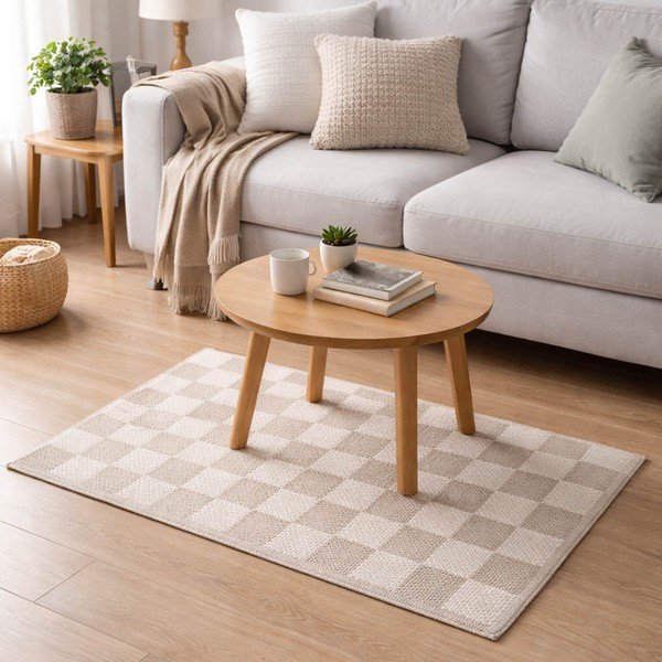 Periv tepih od mješavine pamuka u prirodnoj boji 50x80 cm Jenna – douceur d'intérieur-image-2