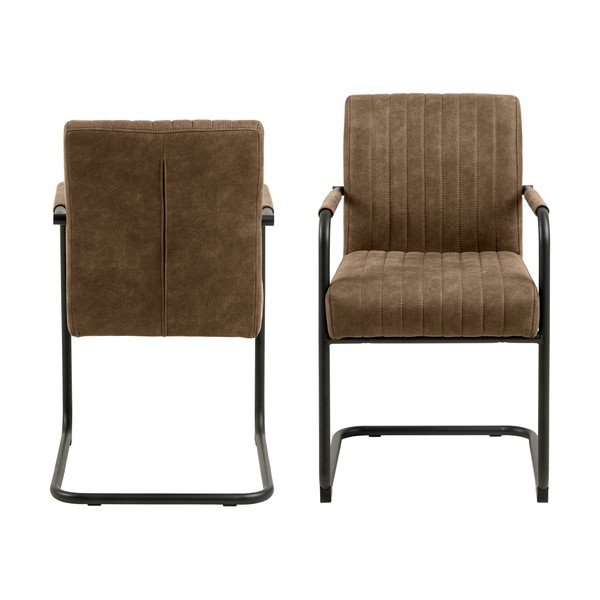 Smeđe blagovaonske stolice u setu 2 kom Adele – Actona-image-3