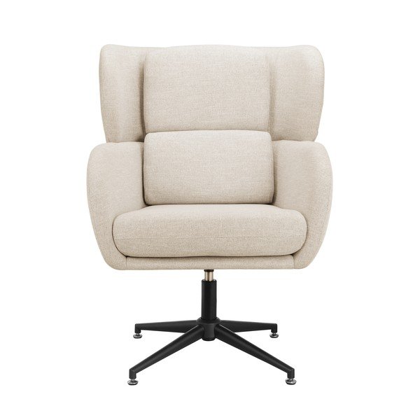 Bijela baršunasti wing fotelja Vanessa – Støraa-image-3