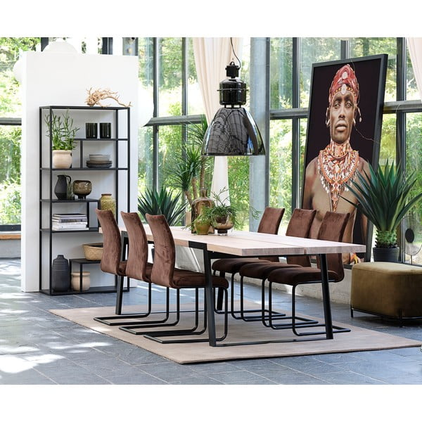 Crna metalna polica Canett Lite, visina 188 cm-image-4