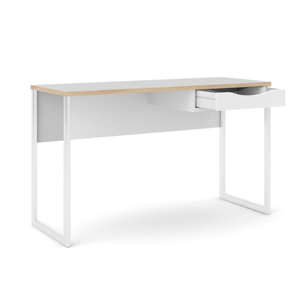 Bijeli radni stol Tvilum Function Plus, 130 x 48 cm-image-2