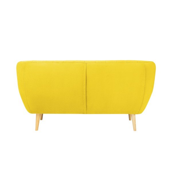 Žuta baršunasta sofa Mazzini Sofas Sardaigne, 158 cm-image-4