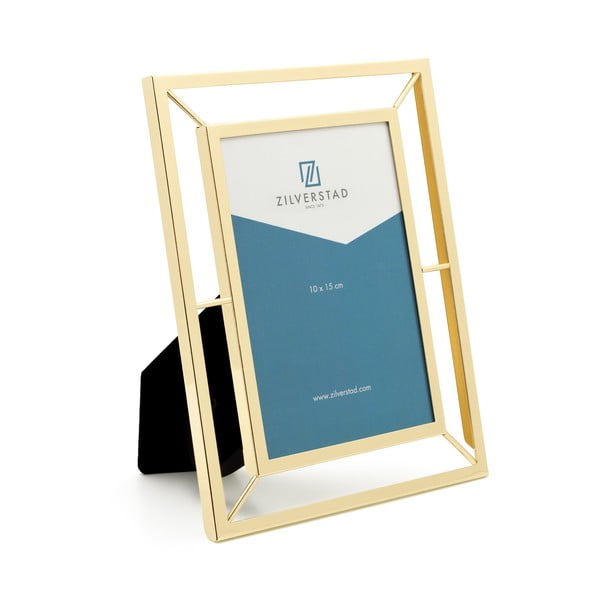 Metalni stojeći/viseći okvir u zlatnoj boji 10x15 cm Prisma – Zilverstad