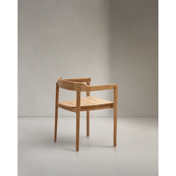 Vrtna stolica od masivnog drveta u prirodnoj boji Icaro – Kave Home-image-4