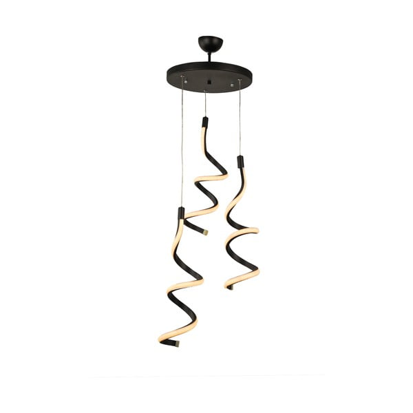 Crna metalna LED viseća svjetiljka ø 30 cm Hilton – Squid Lighting
