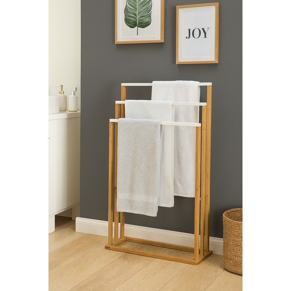 Držač za ručnike od bambusa u prirodnoj boji Nivo – Bonami Essentials-image-1