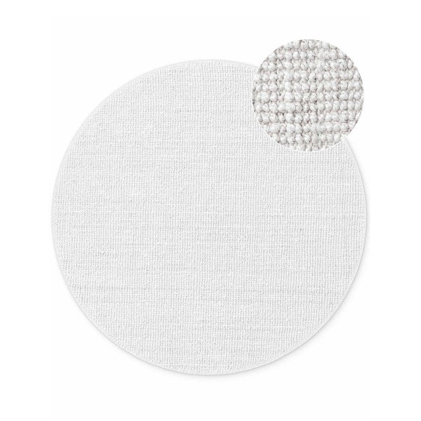 Svijetlo sivi obostrani/ručno rađen juten okrugao tepih ø 200 cm Bouclé Jaipur – Hanse Home