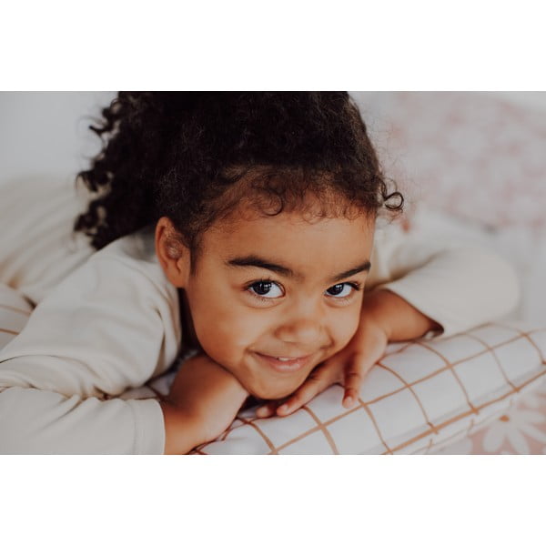 Bež komplet za kolijevku Camel Check – Malomi Kids-image-4