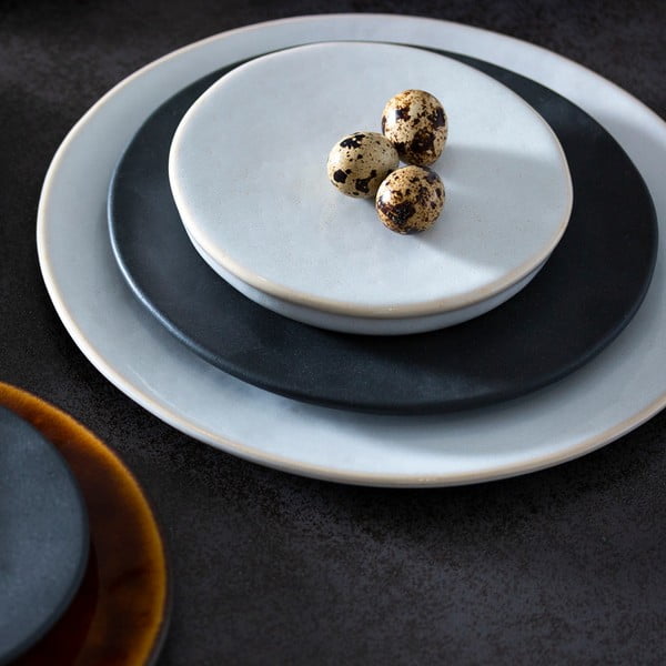 Bijeli pladanj od kamenine Costa Nova Roda, ⌀ 25 cm-image-1