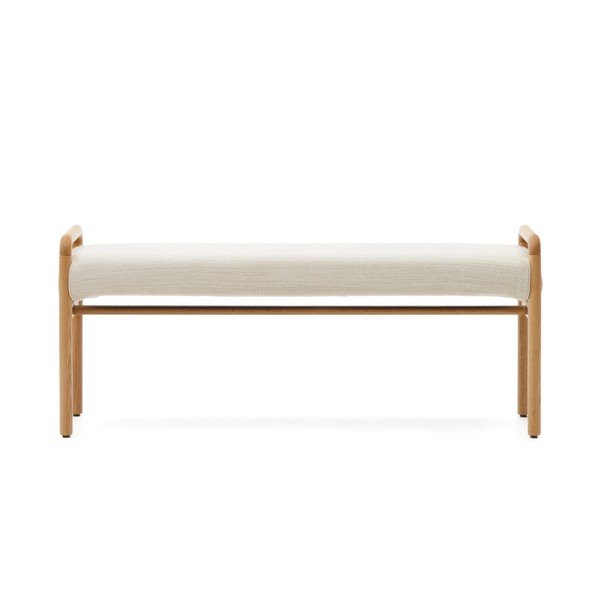 Krem/u prirodnoj boji klupa Macaret – Kave Home