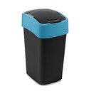 Crna/plava plastična kanta za smeće za odvojeni otpad 25 l Flip Bin – Curver