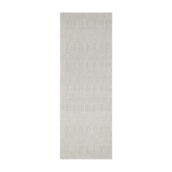 Svijetlo sivi vuneni tepih staza 66x200 cm Sloan – Asiatic Carpets