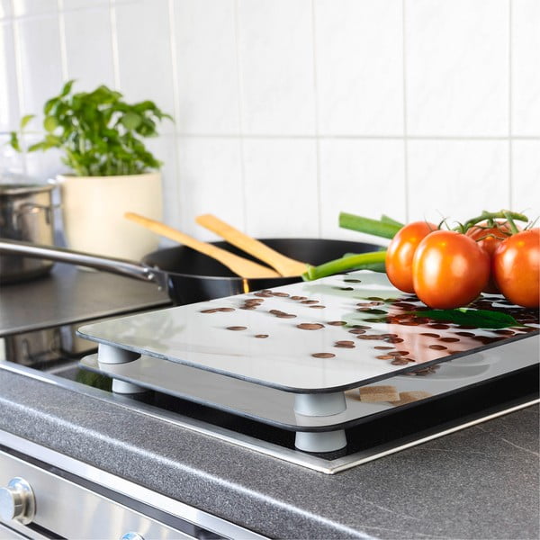Zaštitni poklopci za štednjak u setu od kaljenog stakla 2 kom 52x30 cm Café Aromatica – Maximex-image-1