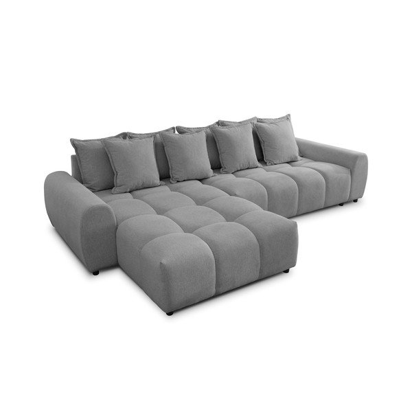 Siva kutna garnitura (s lijevim kutom/s ležaljkom) Albane  – Ropez-image-2