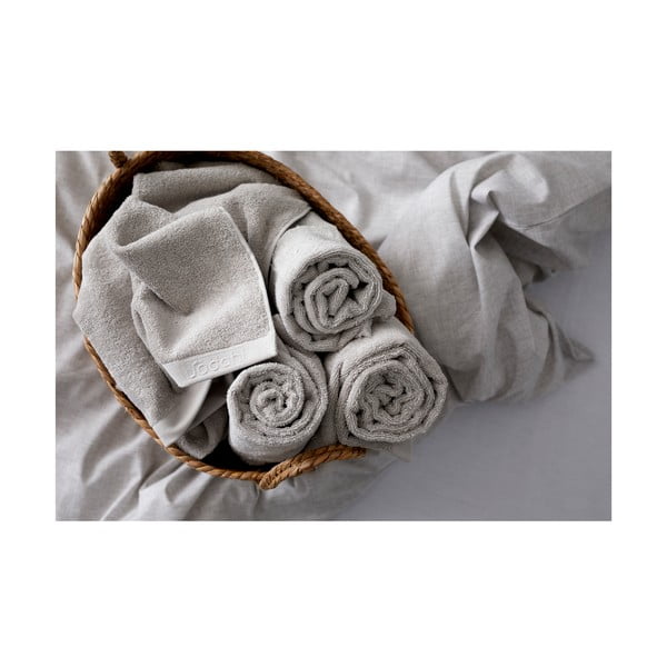 Svijetlo sivi pamučan ručnik od frotira 30x30 cm Comfort – Södahl-image-2