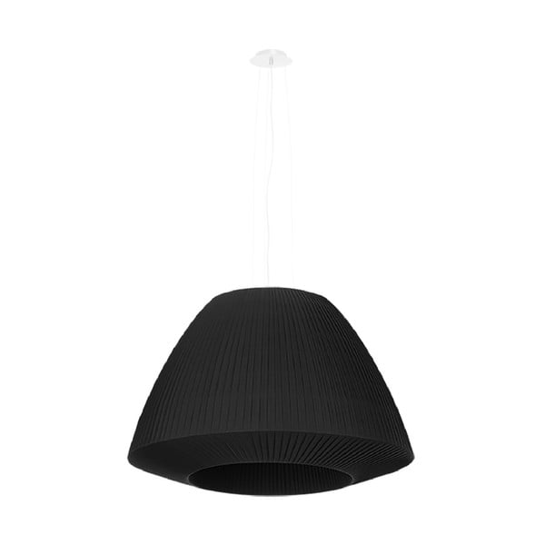 Crna visilica sa staklenim sjenilom ø 60 cm Soprano - Nice Lamps