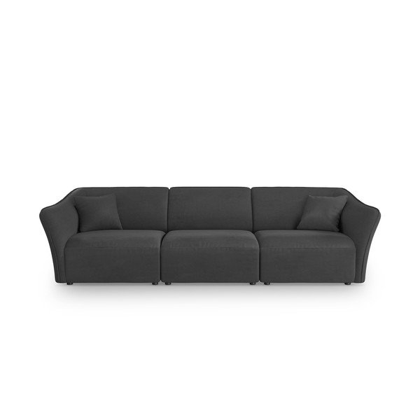Tamno siva sofa od bouclé tkanine 292 cm Tokyo – Cosmopolitan Design