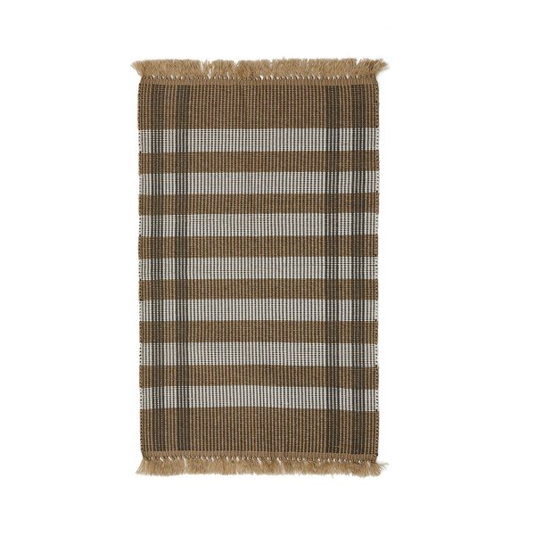 Bež obostrani/ručno rađen tepih 60x90 cm Barani – Kave Home