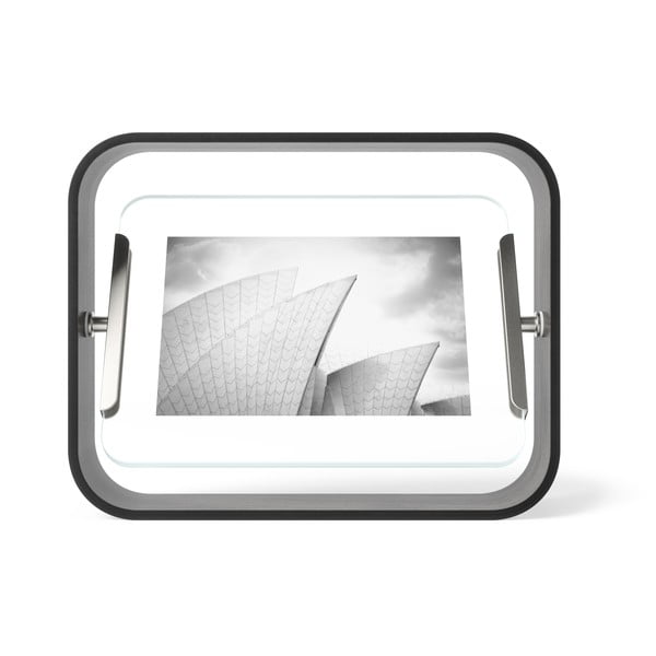 Crni drveni stojeći okvir 19x24 cm Bellwood – Umbra-image-3