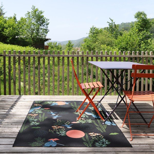 Crni tepih 123x180 cm Bloom - Nattiot-image-3
