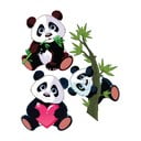Set s 3 dječje zidne samoljepljive naljepnice Ambiance Panda