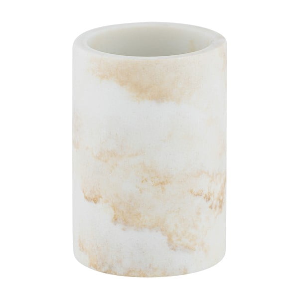 Bijela čašica za četkice za zube od poliresina Odos - Wenko-image-3