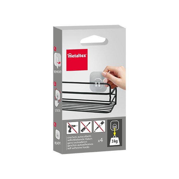 Plastične kuke u setu 4 kom – Metaltex-image-3