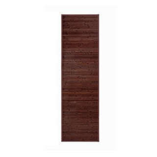 Tamno smeđi tepih od bambusa 60x200 cm – Casa Selección