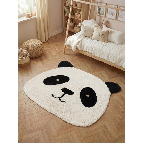 Crni/krem periv/ručno rađen pamučan dječji tepih 103x120 cm Snuggle Patsy – Hanse Home-image-1