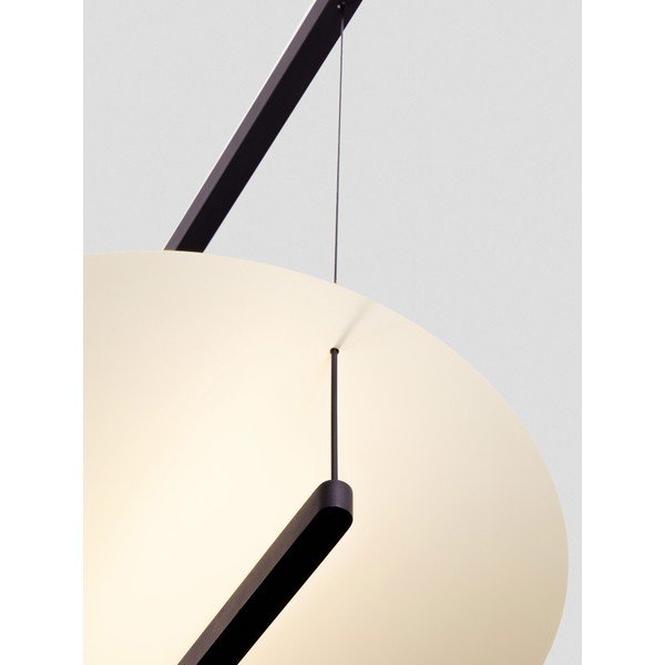 Bijela/mat crna LED viseća svjetiljka aluminijska s mogućnosti zatamnjivanja ø 80 cm Diona – Nova Luce-image-2
