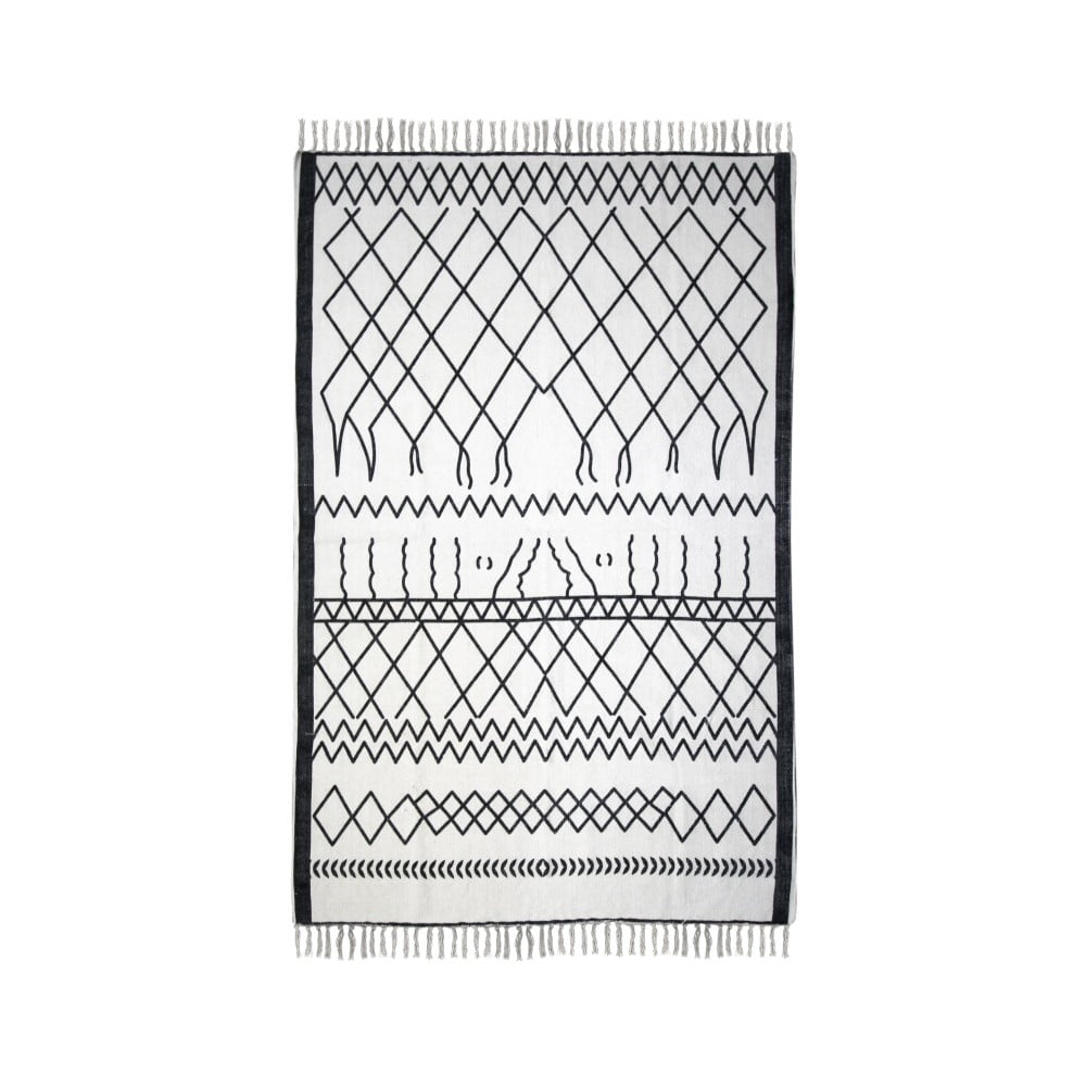 Crno-bijeli pamučni tepih HSM kolekcija Colorful Living Garrio, 160 x 230 cm