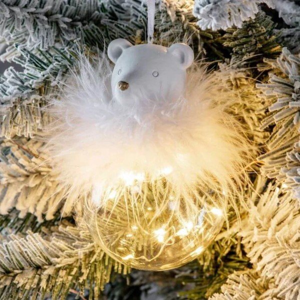 Staklena božićna ukrasna LED rasvjeta Ego Dekor-image-1