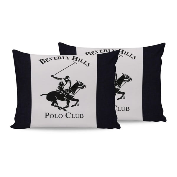 Set od 2 pamučne jastučnice Polo Club Dark, 50 x 70 cm