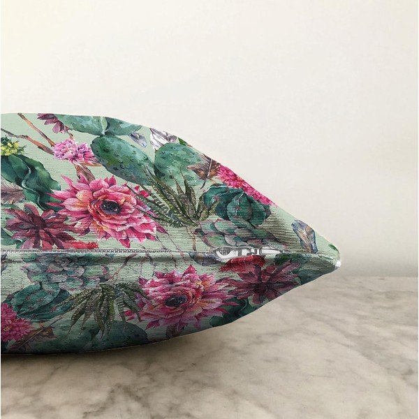 Zelena jastučnica s udjelom pamuka Minimalist Cushion Covers Cactus, 55 x 55 cm-image-1