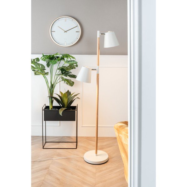 White Wall Clock Karlsson točkice, Ø 42 cm-image-1