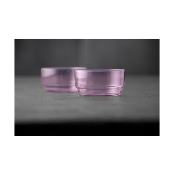 Ružičaste staklene zdjelice u setu 2 kom 500 ml Torino – Lyngby Glas-image-2