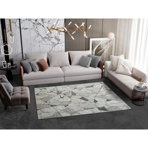 Sivi tepih Universal Berlin Marble, 133 x 190 cm-image-1