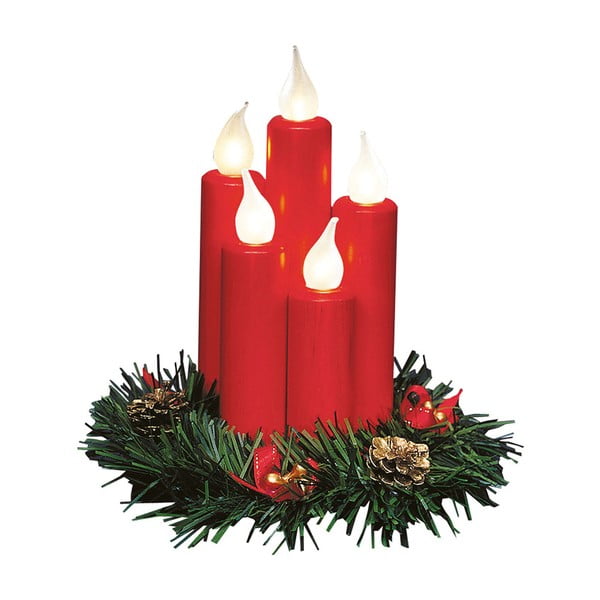 Crveni svjetlosni ukras s božićnim motivom Hanna – Markslöjd