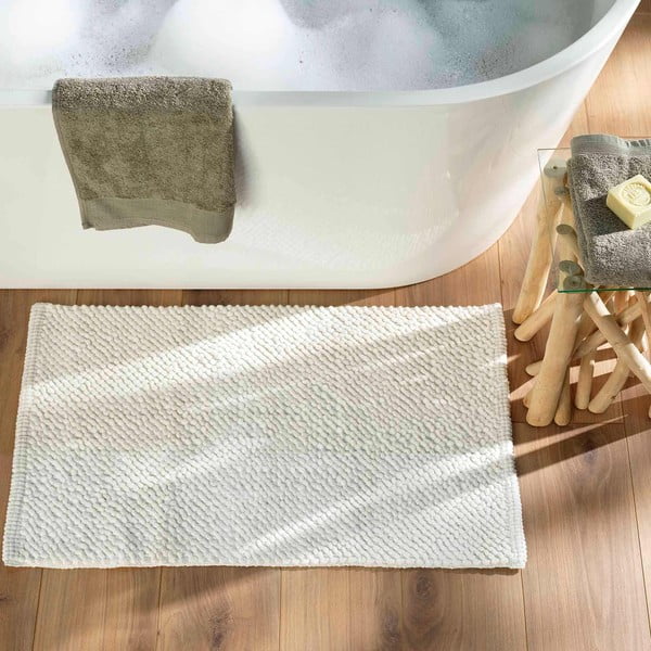 Bijela kupaonska prostirka 50x80 cm Yanis – douceur d'intérieur-image-1