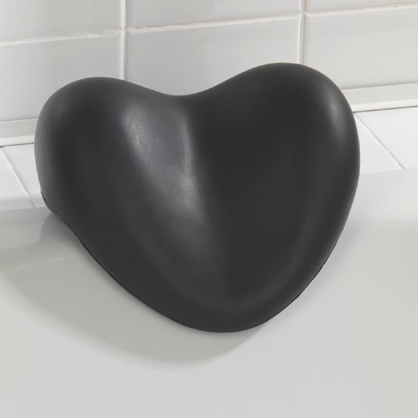 Crna podloga za kadu Wenko Bath Pillow Black, 25 x 11 cm-image-1