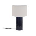 Plava stolna lampa s tekstilnim sjenilom (visina 53,5 cm) Toneric – Kave Home
