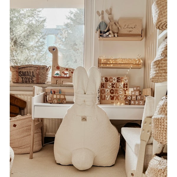 Krem dječja vreća za sjedenje Funny Bunny – The Brooklyn Kids-image-1