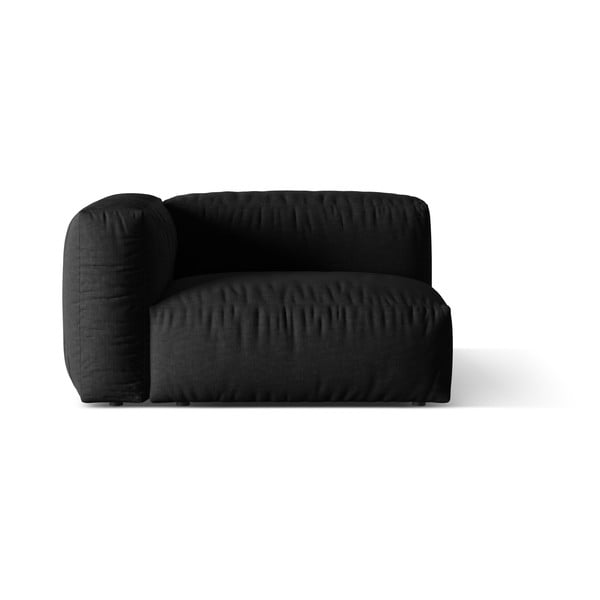 Crna modularna sjedeća garnitura (s lijevim kutom) Martina – Micadoni Home