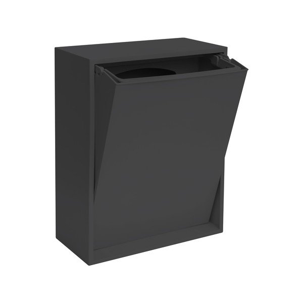 Crna kanta za smeće za odvojeni otpad/zidna od reciklirane plastike Recycling Box – ReCollector