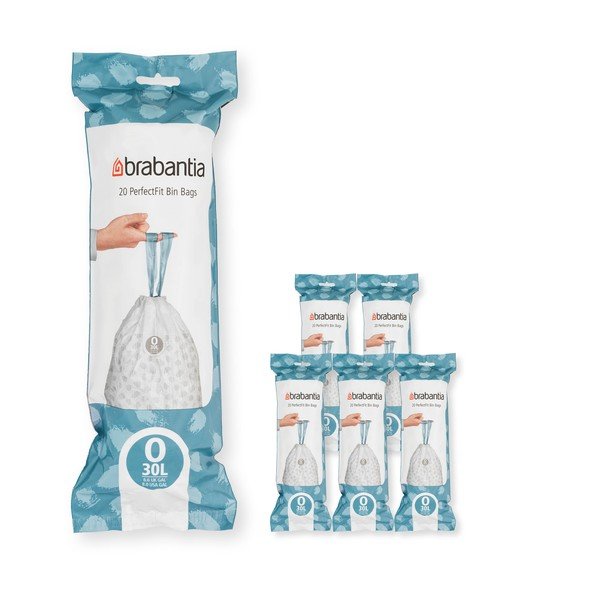 S trakom za zatezanje vreće za smeće 120 kom 30 l PerfectFit O – Brabantia