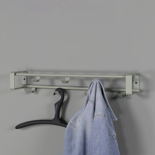 Prljavo zelena metalna zidna vješalica 60 cm Rex – Spinder Design-image-1