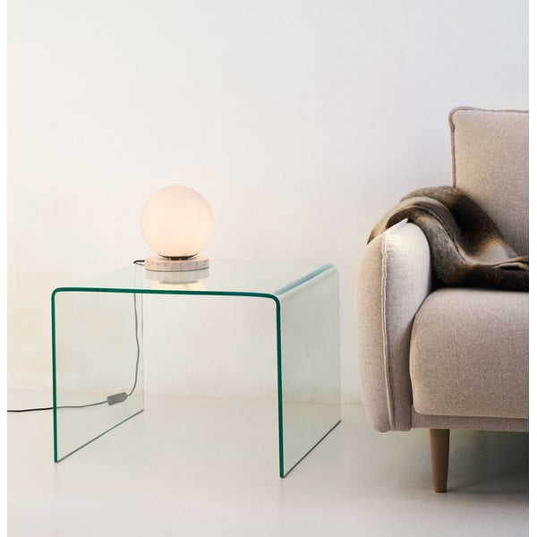 Stakleni pomoćni stol 60x60 cm Burano – Kave Home-image-1