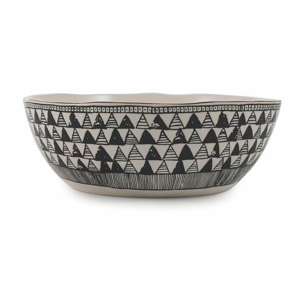 Zdjela za salatu od crne keramike Villa d&#39;Este Masai, promjera 28 cm