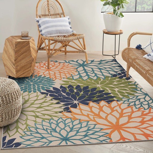 Periv tepih od mješavine pamuka 100x150 cm Geo Flowers – Conceptum Hypnose-image-1
